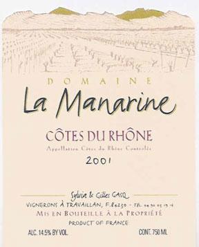 Domaine La Manarine - Cotes du Rhone (750ml) (750ml)