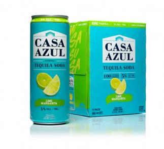 Casa Azul - Tequila Soda Lime Margarita (4 pack 12oz cans) (4 pack 12oz cans)