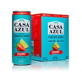 Casa Azul - Tequila Soda Strawberry Margarita (4 pack 12oz cans) (4 pack 12oz cans)