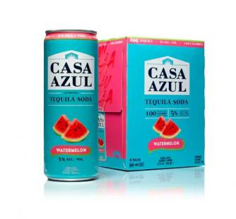 Casa Azul - Tequila Soda Watermelon (4 pack 12oz cans) (4 pack 12oz cans)