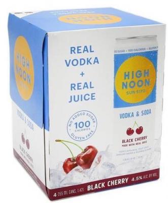 High Noon Sun Sips - Sun Sips Black Cherry Vodka & Soda (4 pack 12oz cans) (4 pack 12oz cans)
