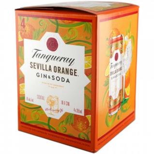 Tanqueray - Sevilla Orange Gin & Soda (4 pack 12oz cans) (4 pack 12oz cans)