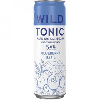 Wild Tonic - Blueberry Basil Kombucha (4 pack 12oz cans) (4 pack 12oz cans)